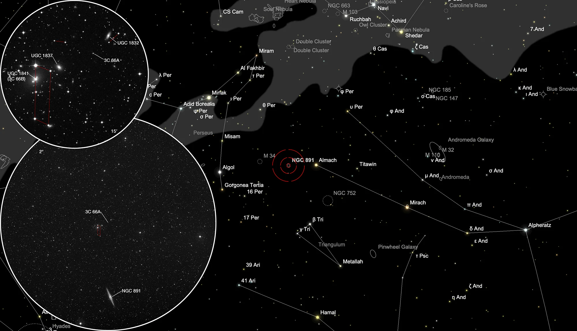 Finder Chart Quasar 3C 66A