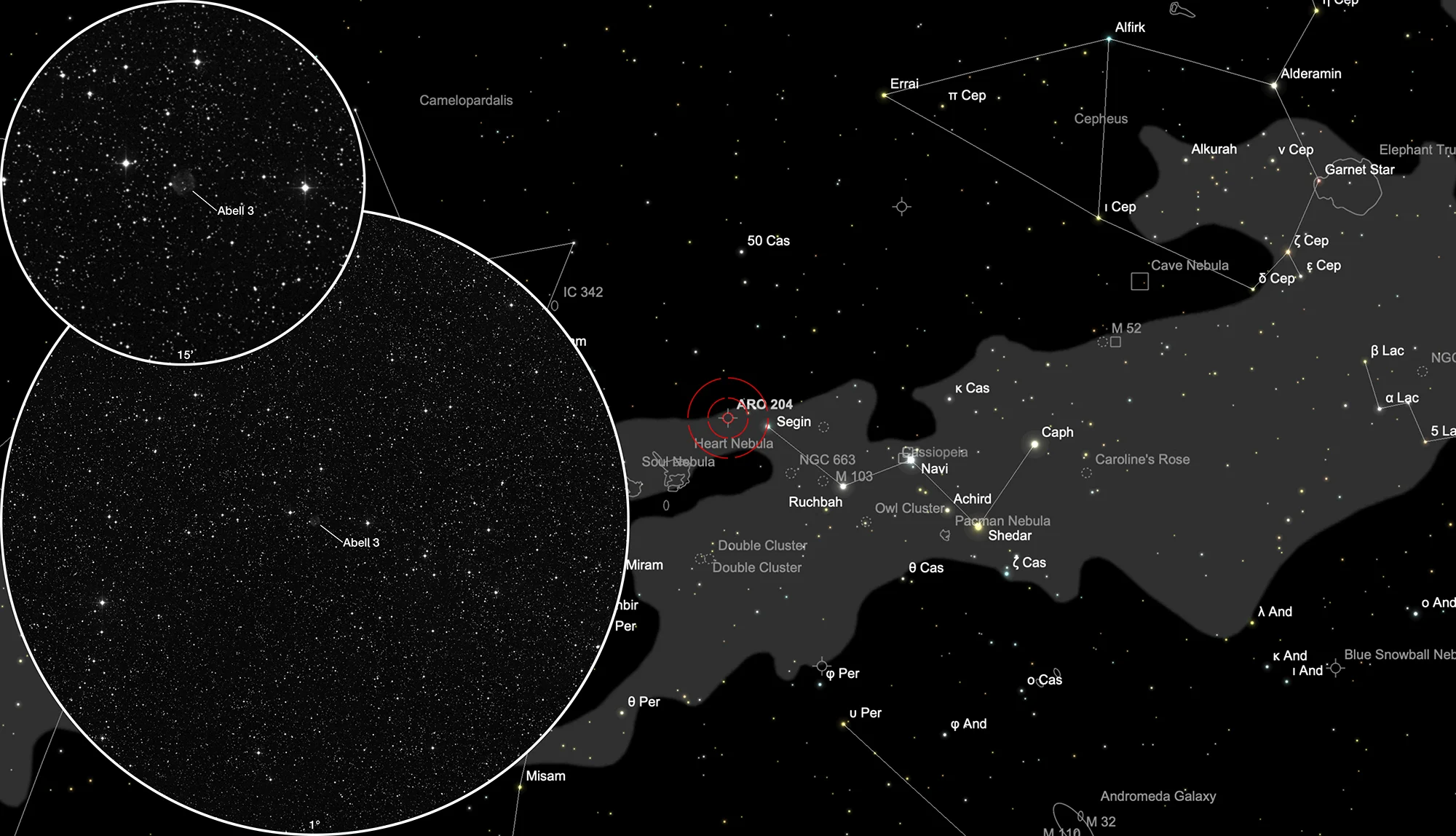 Finder Chart Planetary Nebula Abell 3
