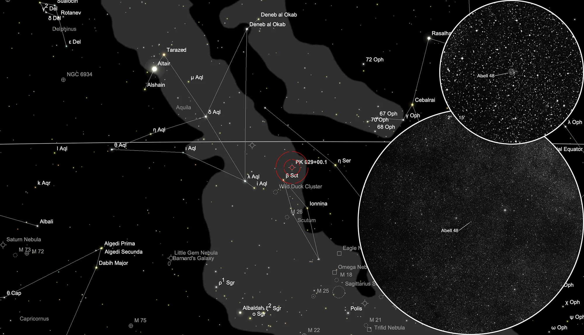 Finder Chart Planetary Nebula Abell 48