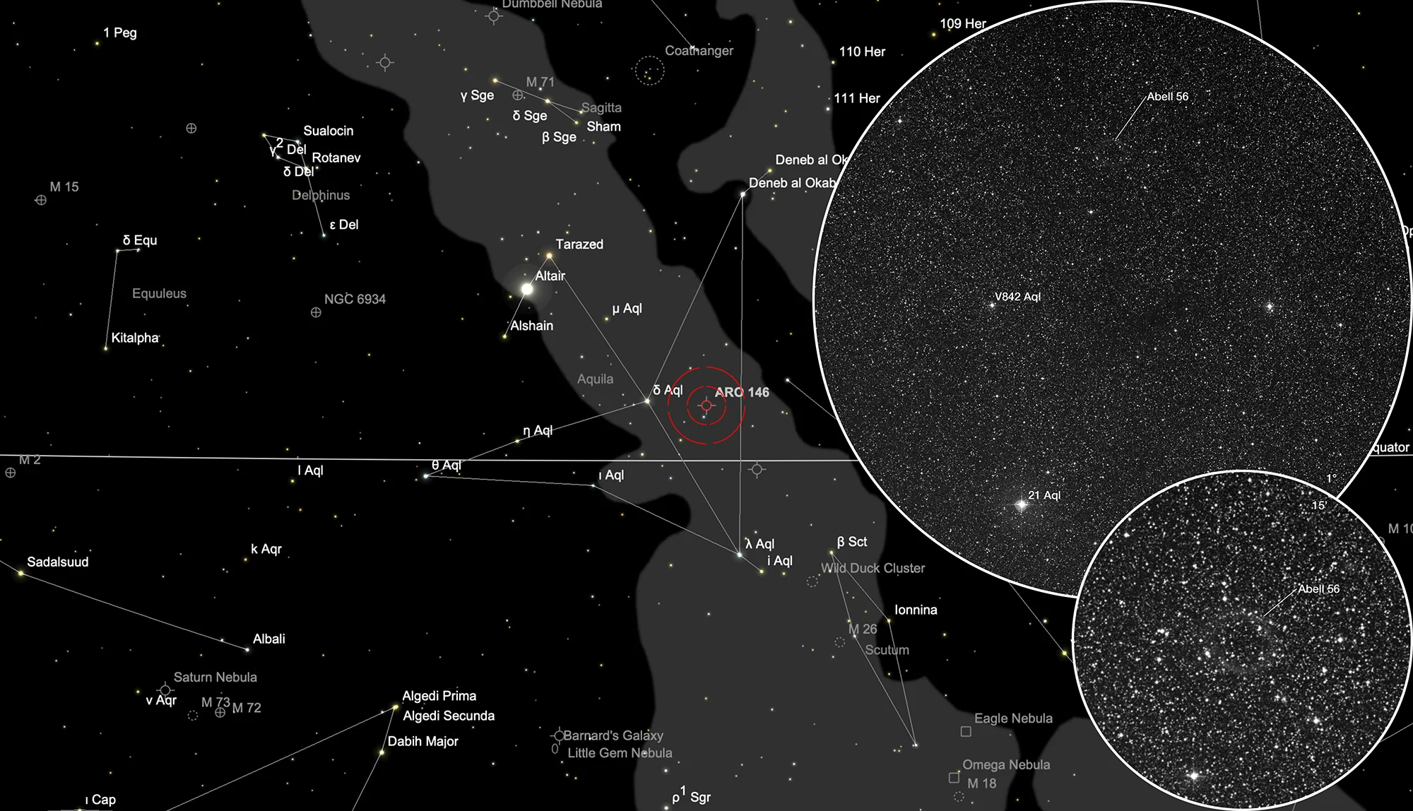 Finder Chart Planetary Nebula Abell 56