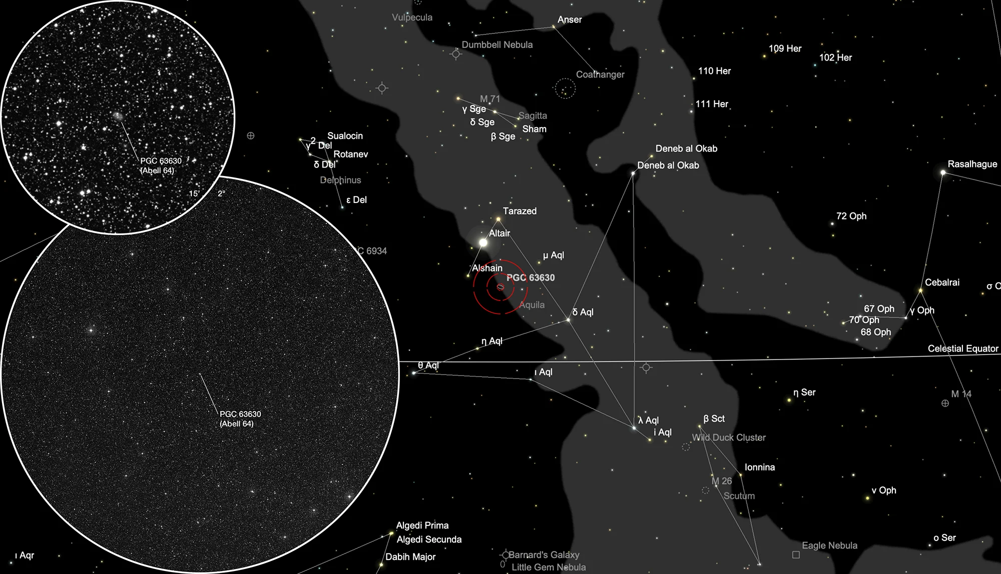 Finder Chart Galaxy Abell 64
