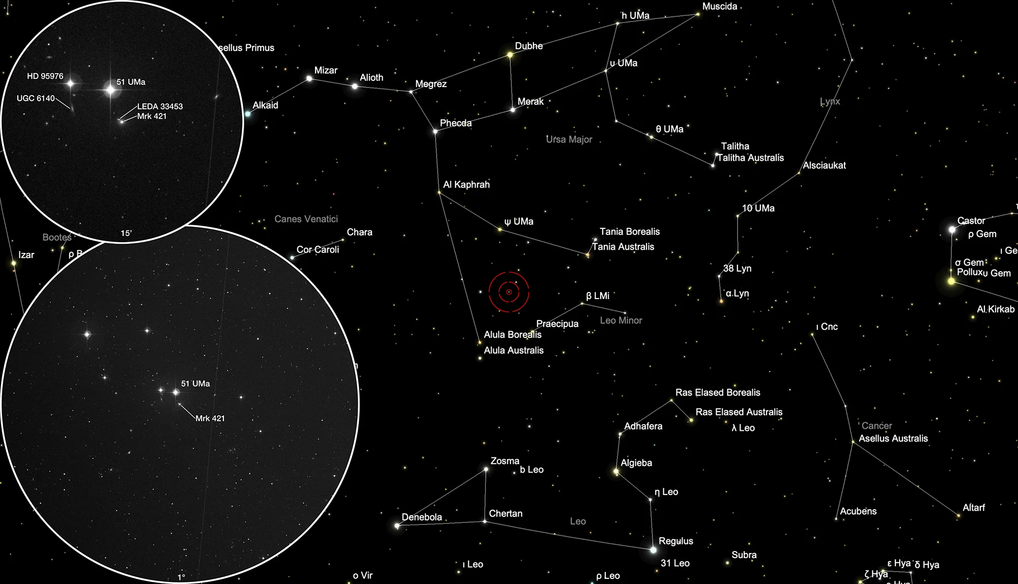 Finder Chart Blazar Markarian 421