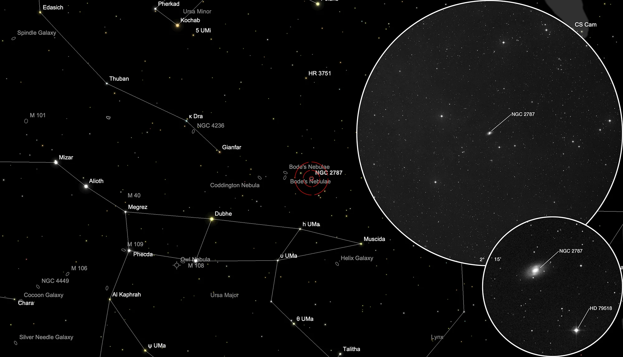 Finder Chart Galaxy NGC 2787