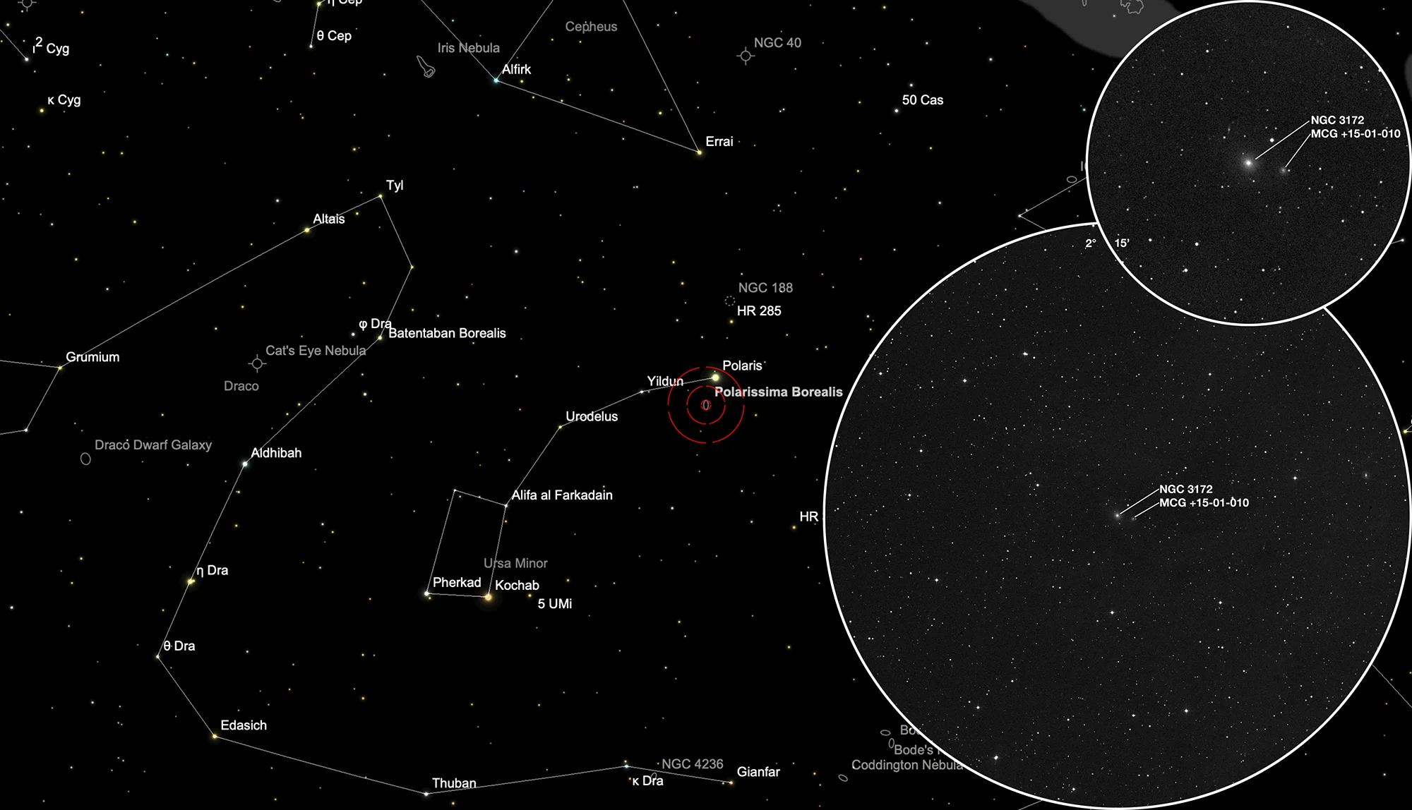 Finder Chart Polarissima Borealis (NGC 3172)