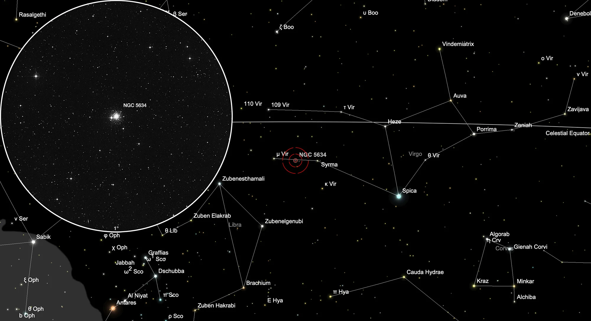Finder Chart Globular Cluster NGC 5634