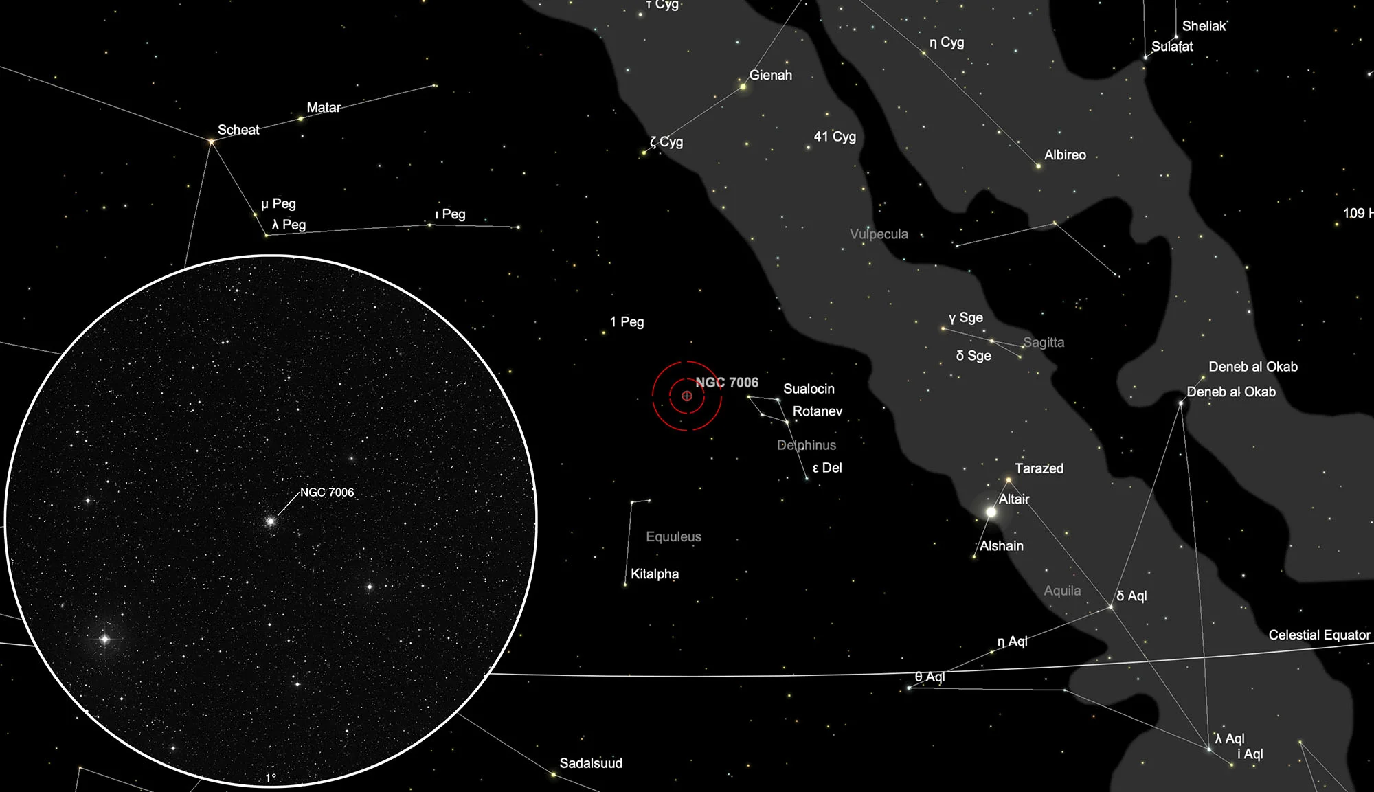 Finder Chart Globular Cluster NGC 7006